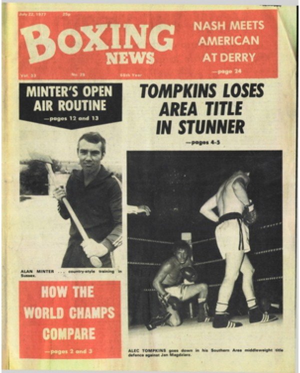 Boxing News magazine  22.7.1977 Download pdf